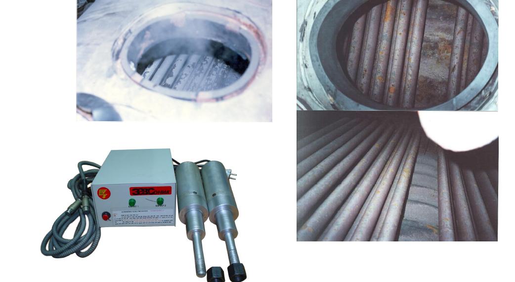 Mô phỏng trước và sau khi dung thiết bị siêu âm để phá cáu cặn Mô phỏng trước và sau khi dùng thiết bị siêu âm phá cáu cặn